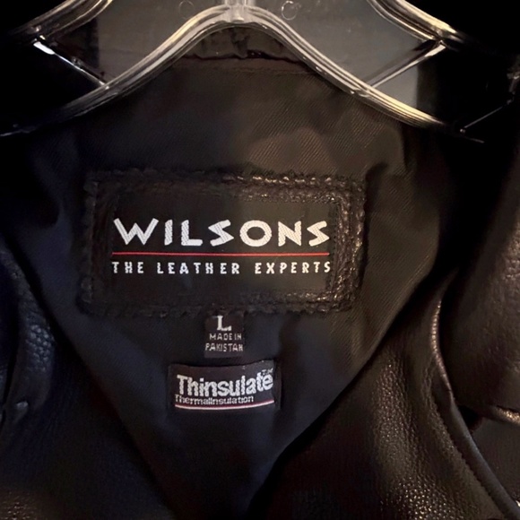 Wilsons Leather Motorcycle Jacket Vintage Insulated Large EUC - Picture 11 of 14